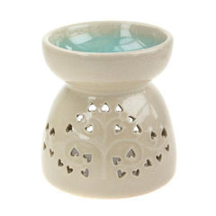 Oil Burner-Porcelain Blue Tree Of Life - Rainbow Life