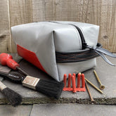 Upcycled Lorry Curtain Cube Bag - The Medium Limbani