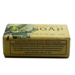 Gardener's Exfoliating Olive Soap and Wooden Nailbrush Set
