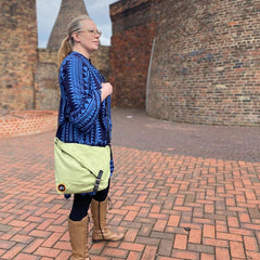 Organic Canvas and Inner Tube Crossbody Bags