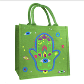 Jute Eco Shopper- Hamsa Hand