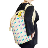 Jute Duffle Bag - Stag Print