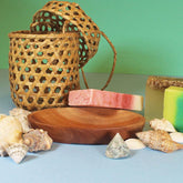 Soap Dish Oval - Mahogany