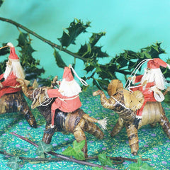 Santa Riding Elephant