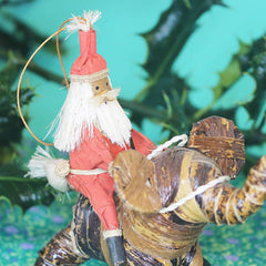 Santa Riding Elephant