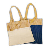 Soft Jute and Cotton Mesh Bags- Natural & Denim