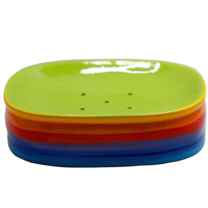 Soap Dish Rainbow Ceramic