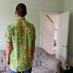 Vintage Silk Shirt - Short Sleeve - Kerala