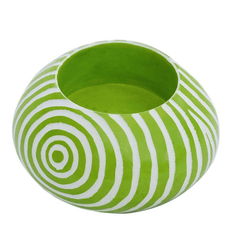 Lime Green Kisii Stone T light Holder - Rainbow Life