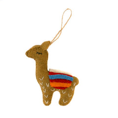 Lisa Llama-Handmade Felt Hanging Decoration