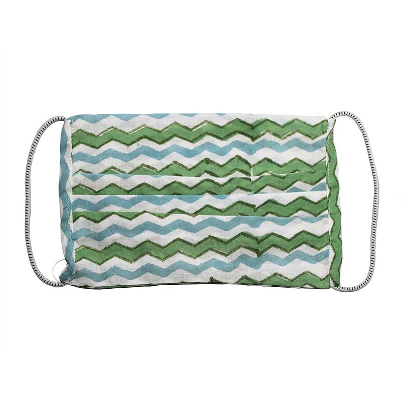 Hand Block Print Cotton 2 Layer Elastic