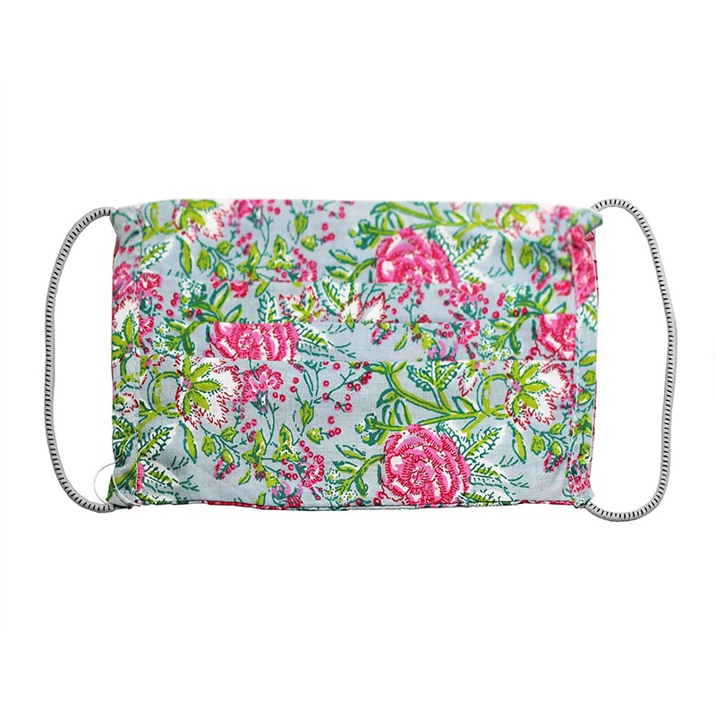 Hand Block Print Cotton 2 Layer Elastic