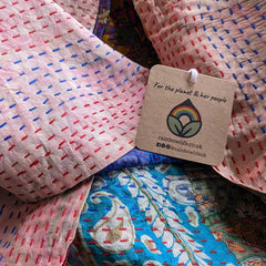 Vintage Silk Sari Patchwork Scarf