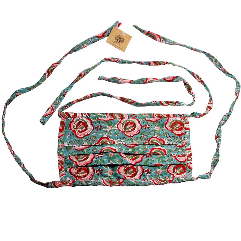 Hand Block Print Cotton 3 Layer Ties