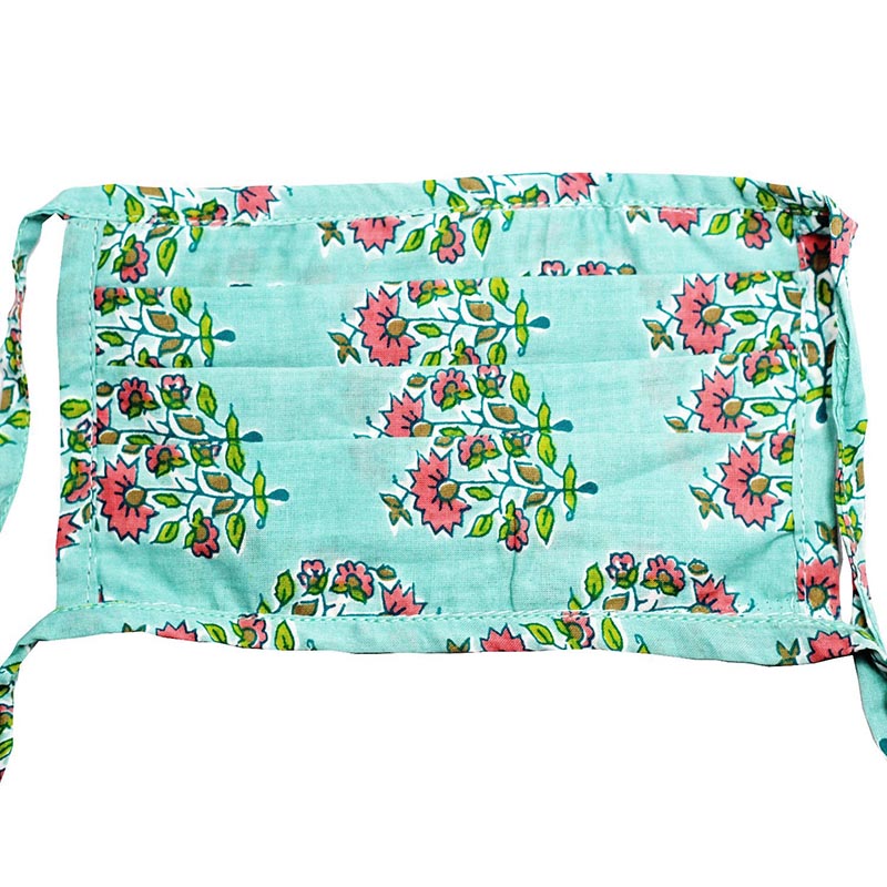 Hand Block Print Cotton 2 Layer Ties