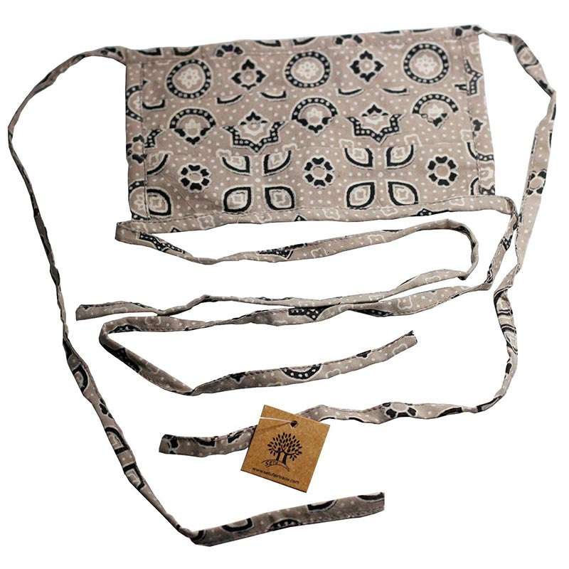 Hand Block Print Cotton 3 Layer Ties