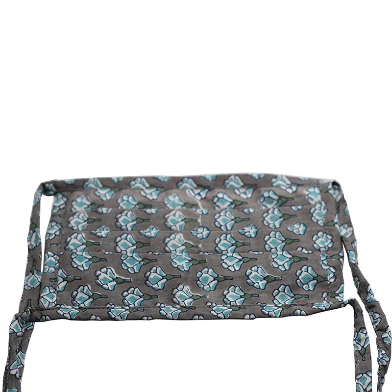 Hand Block Print Cotton 3 Layer Ties