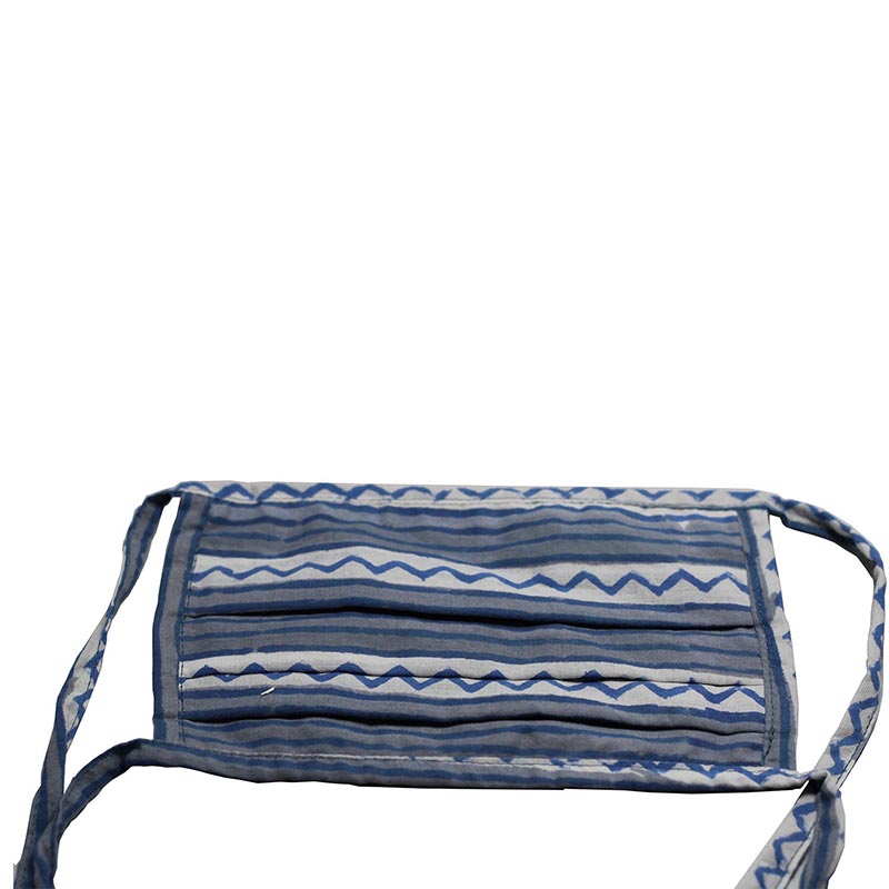 Hand Block Print Cotton 3 Layer Ties