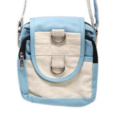 Natural Cotton Travel Bag - Sky Blue