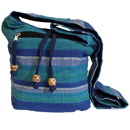 Nepal Shoulder Bag - Blue Rivers - Rainbow Life