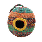 Upcycled Sari Bird House-Oval