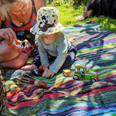 Luxury Indian Rag Rug/Blanket - Green