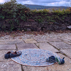 Round Jute and Upcycled Denim Rugs- 90cm & 120cm