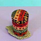 Hand Painted Large Pillar Candle, Indabuko