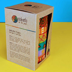 Hand Painted Large Pillar Candle, Shahida