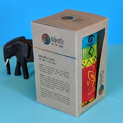 Hand Painted Large Pillar Candle, Matuko