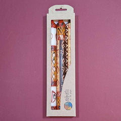 Hand Painted Dinner Candles, 3 pack, Liztoni