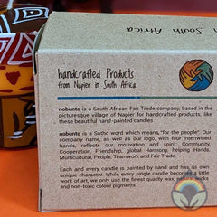 Hand Painted table candles, 3 pack, Damisi Seg