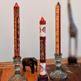 Hand Painted Dinner Candles, 3 pack, Liztoni