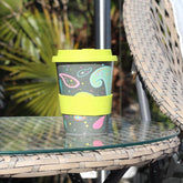 Biodegradable Rice Husk Reusable Travel Cup - Paisley Cosmos