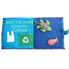 Cloth Save Our Planet Play Books -Turtles