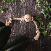 Handmade Hemp and Wood Dog Toy-Knotty-ness