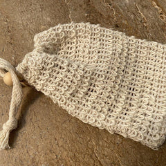 Natural Soap Bag - Washed Jute