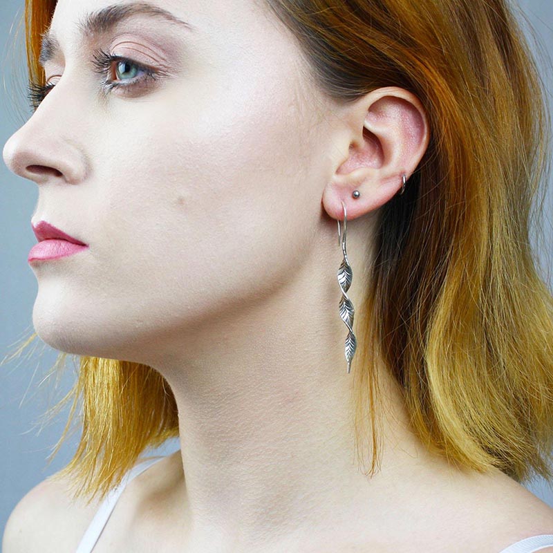 Carmen Twist Earrings - Karen Hill Tribe Silver