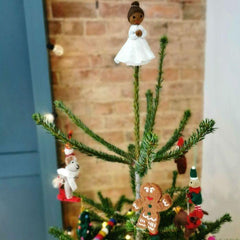 Alice Angel-Handmade Felt Tree Topper Decoration - Rainbow Life