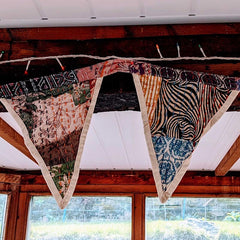 Upcycled Kantha Stitch Bunting
