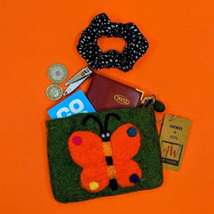 Felt Zipper Pouch - Big Butterfly