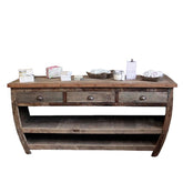 Boat Shaped Sideboard - Upcycled Boat Wood