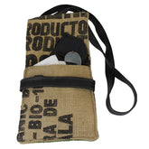 Upcycled Coffee Sack Cross Body Bag