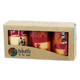 Hand Painted table candles, 3 pack, Damisi Seg