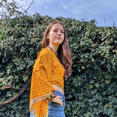 The Belle Sleeve Wrap Top - Diwali