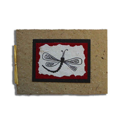 Handcrafted Ugandan Card-Dragonfly