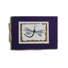 Handcrafted Ugandan Card-Dragonfly