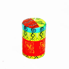 Hand Painted Large Pillar Candle, Matuko