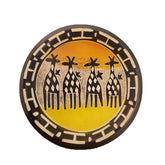 Kenyan Giraffes Soapstone Bowl