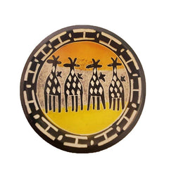 Kenyan Giraffes Soapstone Bowl